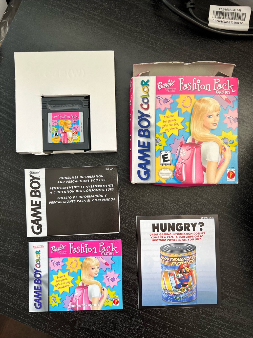 Vintage Barbie Fashion Pack Game for GameBoy Color - Picture 2 of 3